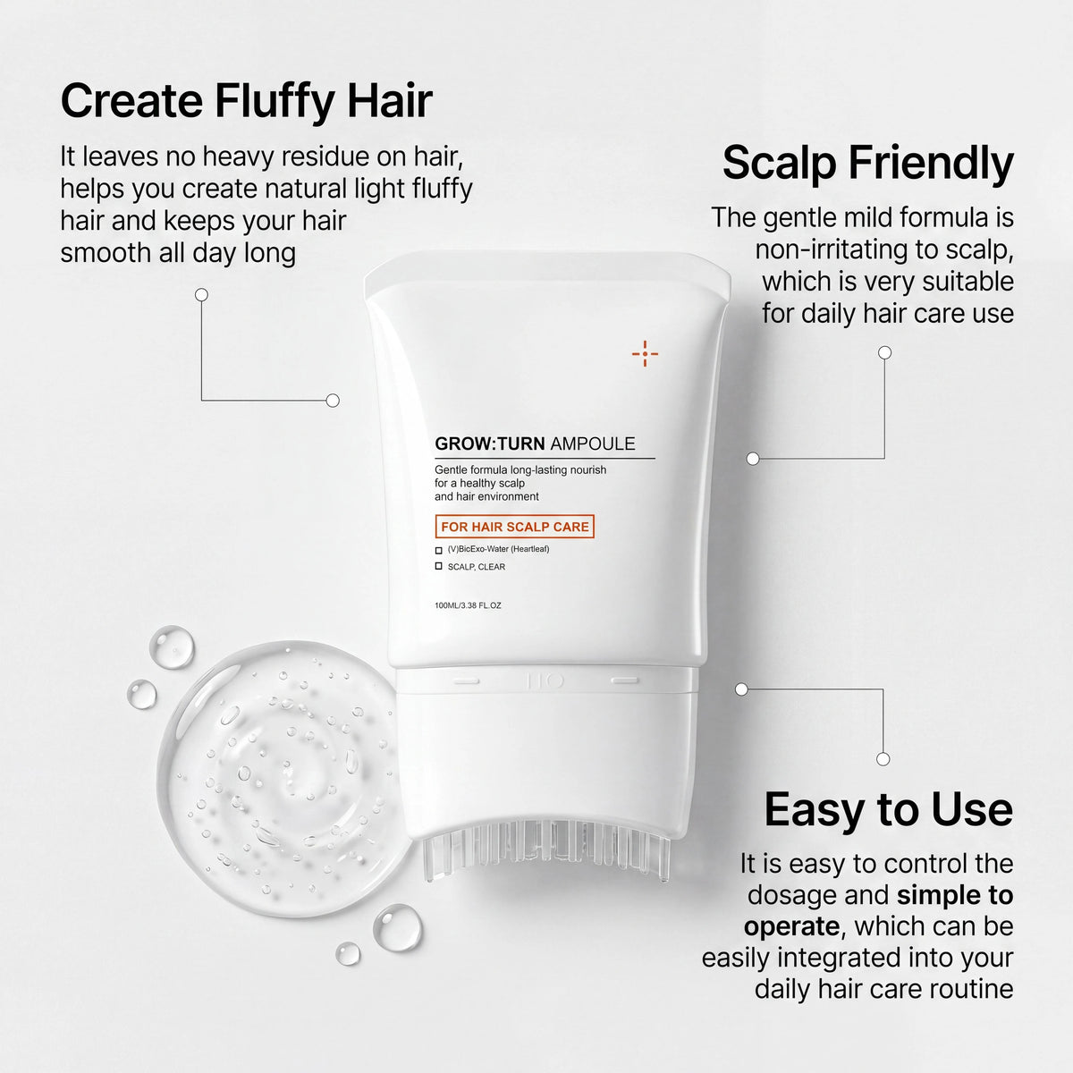 Qyla Step Hair Conditioner with Built-In Brush