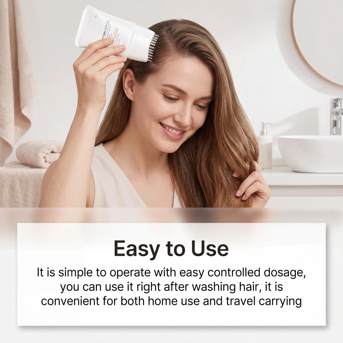 Qyla Step Hair Conditioner with Built-In Brush